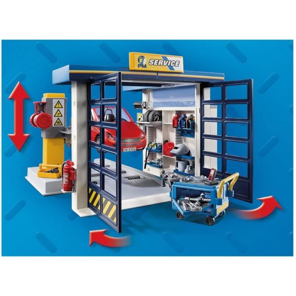 Playmobil #70202 城市生活汽車維修車庫 153 件積木套裝 - Image 7