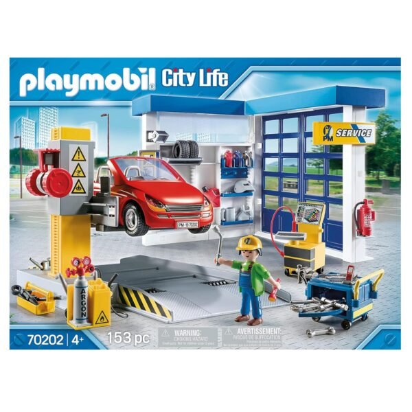 Playmobil #70202 城市生活汽車維修車庫 153 件積木套裝 - Image 9