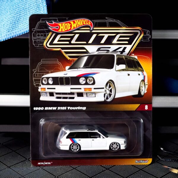 Hot Wheels Elite 64 1990 BMW 318i Touring 收藏車 - Image 8