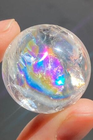 Rainbow Clear Quartz Mini Sphere
