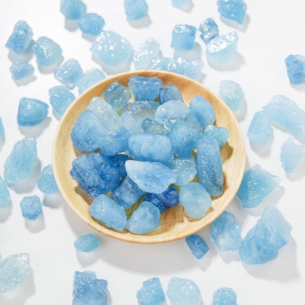 Raw Natural Aquamarine Stones - Image 4
